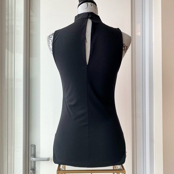 ZARA Mock Neck Black Bodysuit - Picture 3 of 13